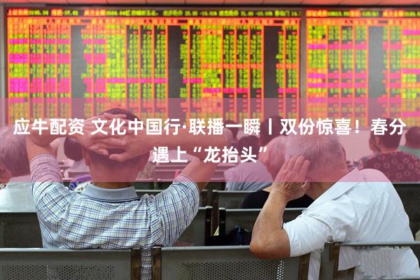 应牛配资 文化中国行·联播一瞬丨双份惊喜！春分遇上“龙抬头”